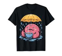 Design Sleepy Coffee Monster sotto l'ombrello Maglietta