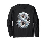 Design Snowy Eight Winter Wonderland Maglia a Manica
