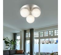 Design Soffitto Lampada Vetro Sfera Treccia Faretto Alluminio Ospiti Camera Luce