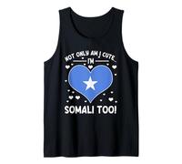 Design somalo con Scritta Not Only Am I Cute I'm Somali Too Funny Canotta