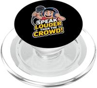 Design Speak Louder Than The Crowd PopSockets PopGrip per MagSafe