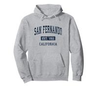 Design sportivo vintage di San Fernando California CA Felpa con Cappuccio