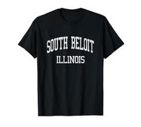 Design sportivo vintage South Beloit Illinois IL Maglietta