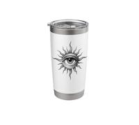 Design stravagante mistico con occhio di sole Bicchiere termico in acciaio inox doppia parete