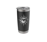 Design stravagante mistico con occhio di sole Bicchiere termico in acciaio inox doppia parete