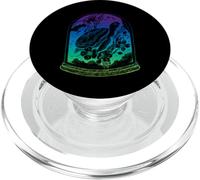 Design surreale con fiori luna stelle colorate | tartaruga marina PopSockets PopGrip per MagSafe