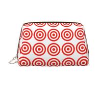 Design Target PVC Leather Makeup Bag Cosmetic Pouch Travel Organizer Toiletry Clutch, Oro, One Size