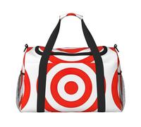Design target stampa grande tela viaggio Duffel Bag Weekender Borse per le donne Borsa da notte Carry On Tote Bag, nero, Taglia unica