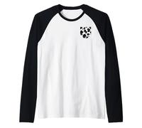 Design Tascabile con Stampa di Mucca frisonina - A Dairy famers Maglia con Maniche Raglan
