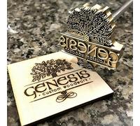 Design - Timbro termico personalizzato con logo personalizzato per falegnami e artigiani, realizzato a mano da Design (7,6 x 7,6 cm)