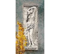 Design Toscano AH1480 Vergini dell'Acqua: Fregio da Parete Dordogna, Marrone, 9x18x56 cm