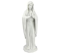 Design Toscano Beata Vergine Maria Statua, marmo-resina, bianco, Piccola 30,5 cm Statuetta