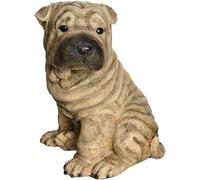 Design Toscano CF371 Statua Cucciolo di Cane Shar-Pei, Multicolore