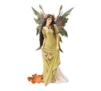 Design Toscano CL5392 Sculture Fate della Foresta: La Fatina del Muschio, Multicolore, 11.5x16.5x32 cm