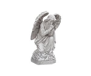 Design Toscano DB24728 Statua l'Angelo della Basilica Che Prega, off Bianco