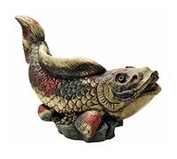 Design Toscano EU1046 Statua da Fontana Sputa Acqua Carpa Asiatica, Multicolore, 23x40.5x25.5 cm