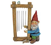 Design Toscano Garden GNOME Statue - Squillo Sua Chimes Garden GNOME - Prato GNOME
