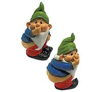 Design Toscano Garden GNOME Statue - Stinky Il Garden GNOME - Gnomi Spregiudicatezza - Statue Mooning Gnomi