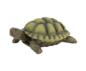 Design Toscano Gilbert La Tartaruga Decoro da giardino Statuetta animale, poliresina, a colori, 22,75 cm