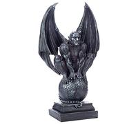 Design Toscano Hellion Il malvagio Statua Gargoyle, poliresina, Pietra Grigia, 32