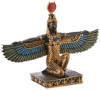 Design Toscano Iside Dea della bellezza Statua decorativa egizia, poliresina, a colori, 23 cm