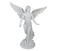 Design Toscano KY1174 Statua Angelo della Pazienza, Grande, off Bianco