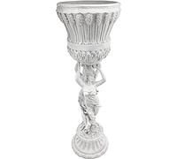 Design Toscano KY9055 Vaso Neoclassico con Piedistallo Les Filles Joyeuses, off Bianco