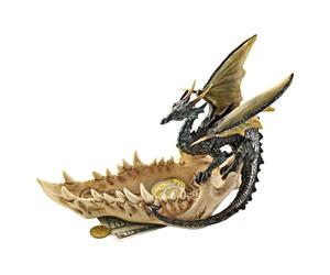 Design Toscano Mascella del Drago Offrendo Piatto, 9x23x16.5 cm