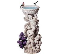 Design Toscano NG27902 Statua Tre Cherubini con Urna, Beige, 28x35.5x85 cm