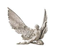 Design Toscano NG33636 Scultura da Parete di Icarus, Avorio, 4x28x28 cm