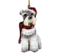Design Toscano Ornamenti di Natale - Xmas Miniatura Ornamenti Schnauzer Vacanze per Cani