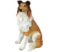 Design Toscano QL6925 Statua Cane Collie a Pelo Lungo, Multicolore