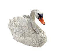 Design Toscano QM21389 Statua Cigno Bianco, Multicolore, 47x19x28 cm