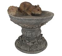 Design Toscano QM231341 Statua di Hunter, Lo Scoiattolo dei Boschi, Multicolore, 19x18x19 cm