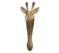 Design Toscano QS91811 Scultura Murale Maschera Animale della Savana, Giraffa, Multicolore