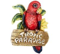 Design Toscano - Scultura da parete con pappagallo tropicale