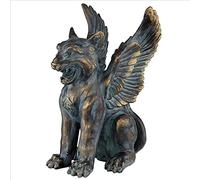 Design Toscano Statua del leone alato del grifone di Cesare