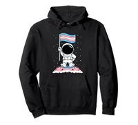 Design Trans Pride Astronaut Space Explorer Felpa con Cappuccio