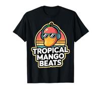 Design Tropical Mango Beats per Gli Amanti della Frutta caraibica Maglietta