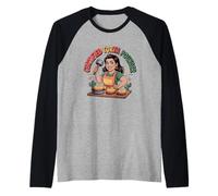 Design Ufficiale del Cibo Messicano Torta Pounder Maglia con Maniche Raglan