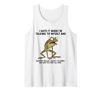 Design umoristico a Forma di Rana Parlando con Me per Gli Amanti degli Animali Canotta