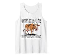 Design umoristico con Mucca Parlando con Me per Gli Amanti degli Animali Canotta