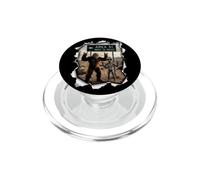 Design Umoristico di Bigfoot e Alieno a 15 Miglia da Area 51 PopSockets PopGrip per MagSafe