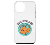 Design umoristico per ADHD con pesci rossi kawaii facilmente distratti Custodia per iPhone 12 mini