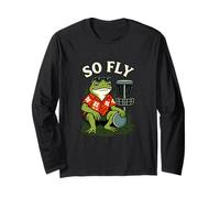 Design umoristico So Fly Frog Disc Golf Maglia a Manica