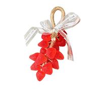 Design unico a forma di fragola, cristallo rosso fragola