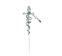 Design unico a forma di serpente, accessorio alla moda per coloro che abbracciano gli accessori per le orecchie alla moda estetici e alla moda