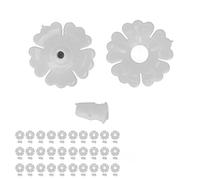 Design Unico a Misura di Uccelli, Estendi la Vita di Alimentazione in Modo Sostenibile, Materiale qualità per la Salute degli Uccelli con Prestazioni Robuste e Lunga Durata per il Set Fiori (WHITE)
