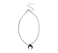 Design unico della collana con luna nera per la donna moderna che ama accessori distintivi e alla moda abbigliamento casual collana luna
