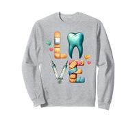 Design Unico per la Cura Dentale dell'amore Felpa
